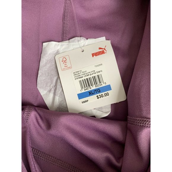 Women’s active Shorts Size XL Puma attitude Chinise Violet-puma White - Picture 5 of 11